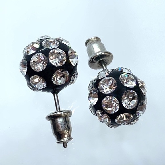 Acrylic Crystal Stud Earrings Embellished With Genuine “Crystal Stone Elements” - Picture 6 of 9